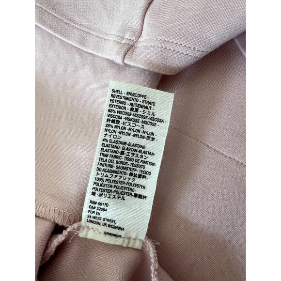 Free People West Hill Mini Dress – Size Medium – Nectar Pink with Leopard Tie - Picture 8 of 11